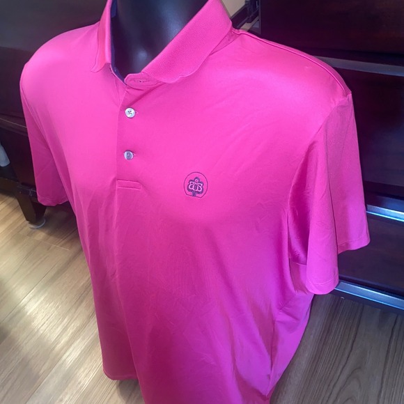 Greyson Men's Golf Polo Shirt Hot Pink Performance‎ Athletic Fit Large L - Picture 2 of 8